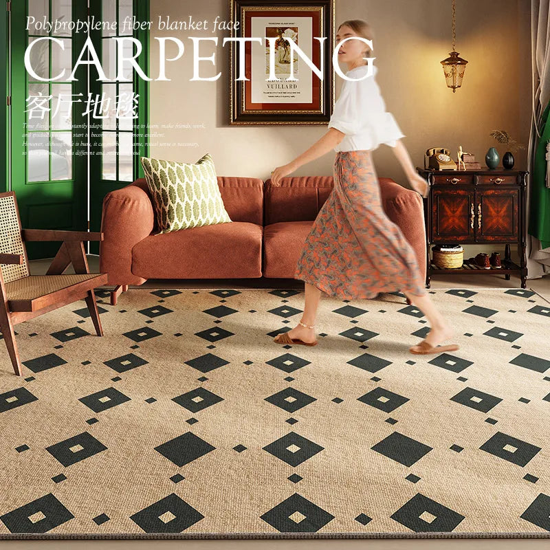 French Retro Living Room Decoration Carpets