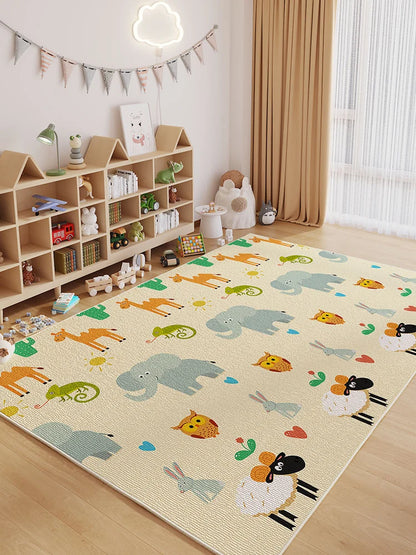 Cartoon Style Carpets Large Area Bedroom Decor Soft Carpet