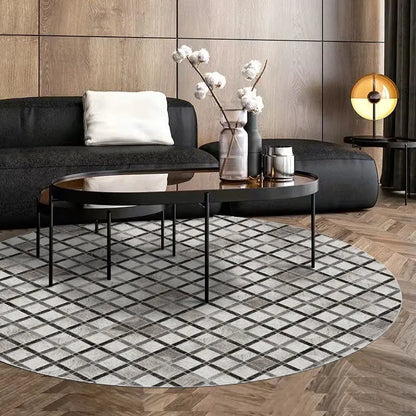 American Retro Round Living Room Carpet