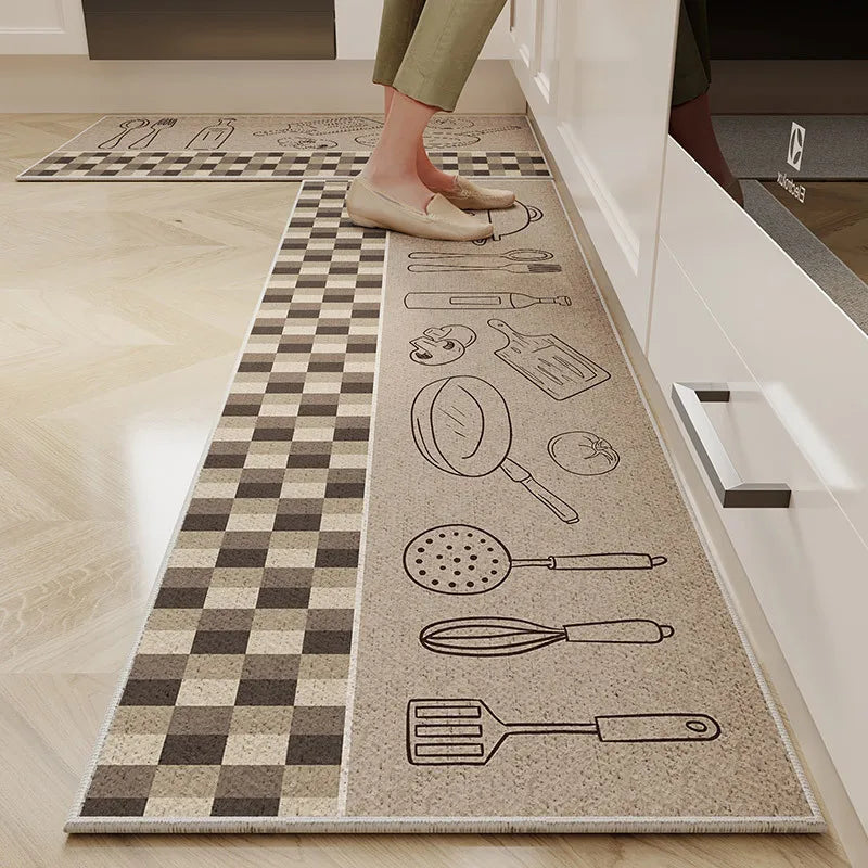 1/2PC Cartoon Easy To Manage Kitchen Floor Mat
