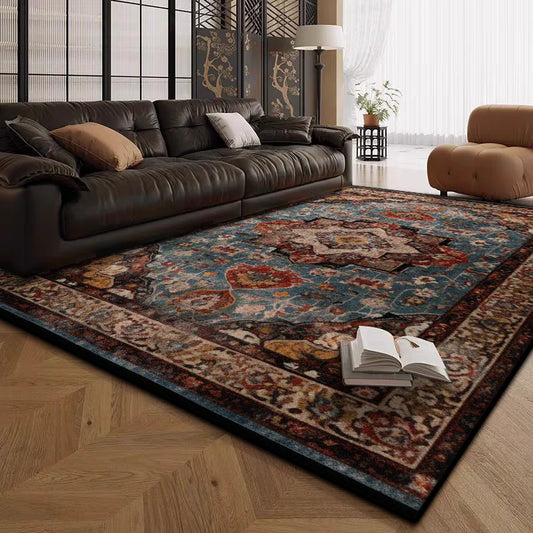 Boho Live Room Rug Antiskid Retro Decoration Home Carpet