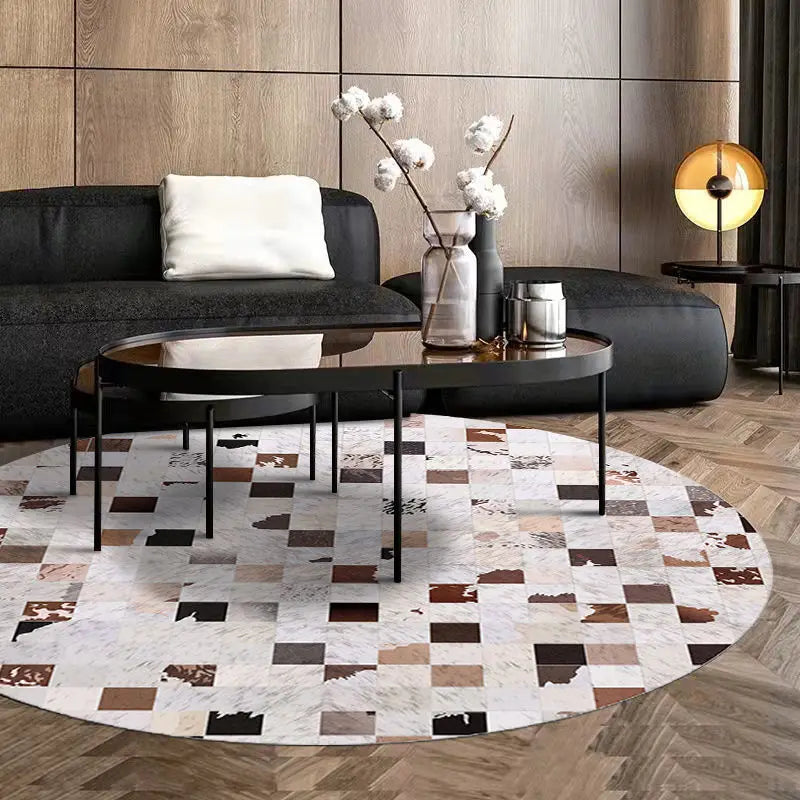 American Retro Round Living Room Carpet