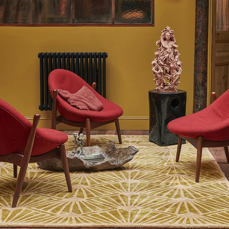 Geometric Style Carpet Imitation Cashmere Bedroom