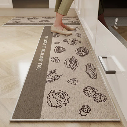 1/2PC Cartoon Easy To Manage Kitchen Floor Mat