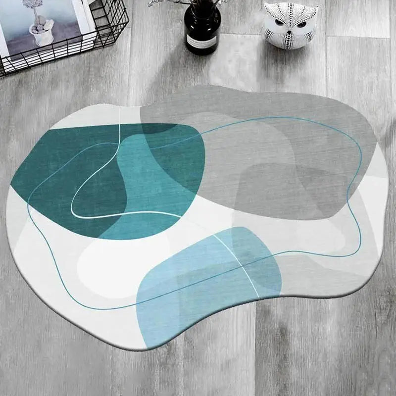 Heterogonal Bedroom Decor Plush Carpet