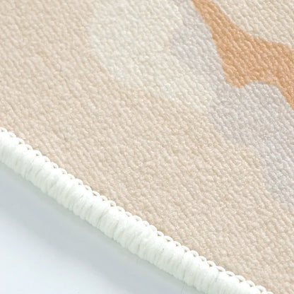 Nordic Style Bedroom Decor Round Carpet Retro American