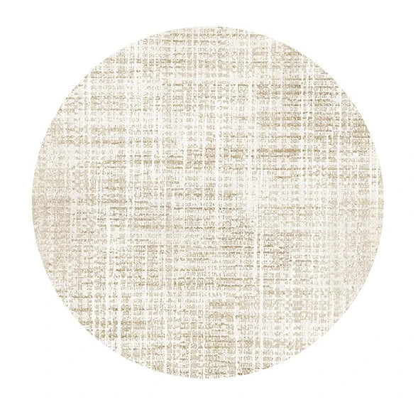 Cream Style Bedroom Decor Round Carpet