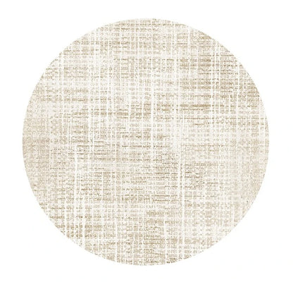 Cream Style Bedroom Decor Round Carpet