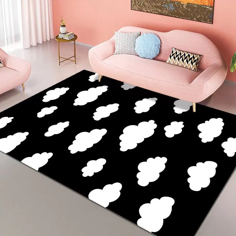 Blue Sky White Clouds Home Carpet Soft Cloud Carpets