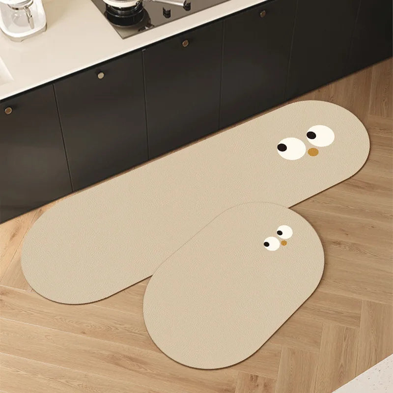 1/2PCS Cartoon Diatom Mud Mat