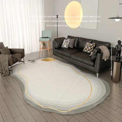 Heterogonal Bedroom Decor Plush Carpet