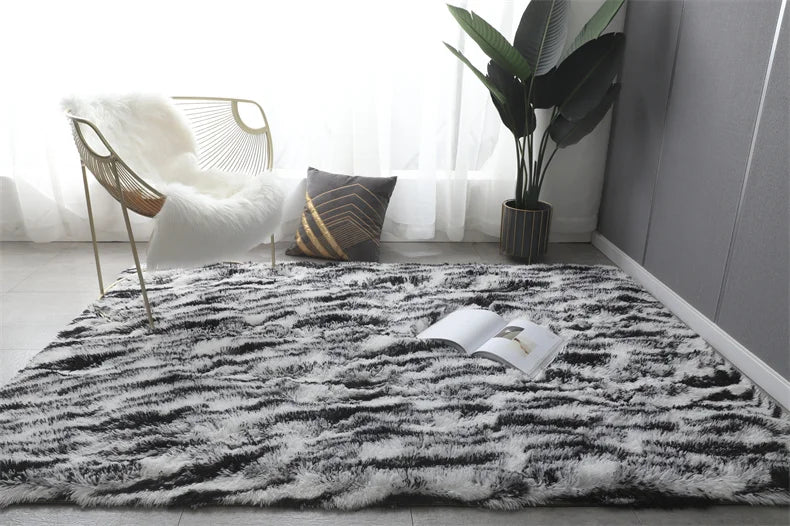 Pebble Non-Slip Flannel Rug