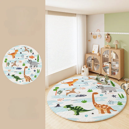 Cartoon Style Carpets Home Fluffy Soft Rug Animal Pattern