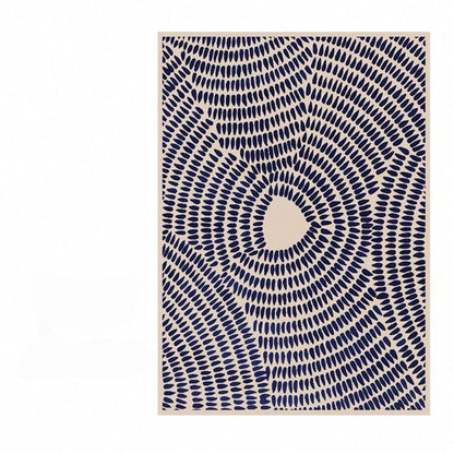 Blue Dots Soft Fluffy Carpet