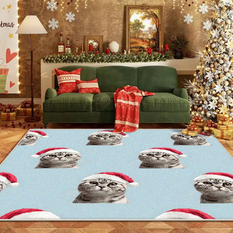 Christmas Style Carpet Living Room High-end Tea Table Rug