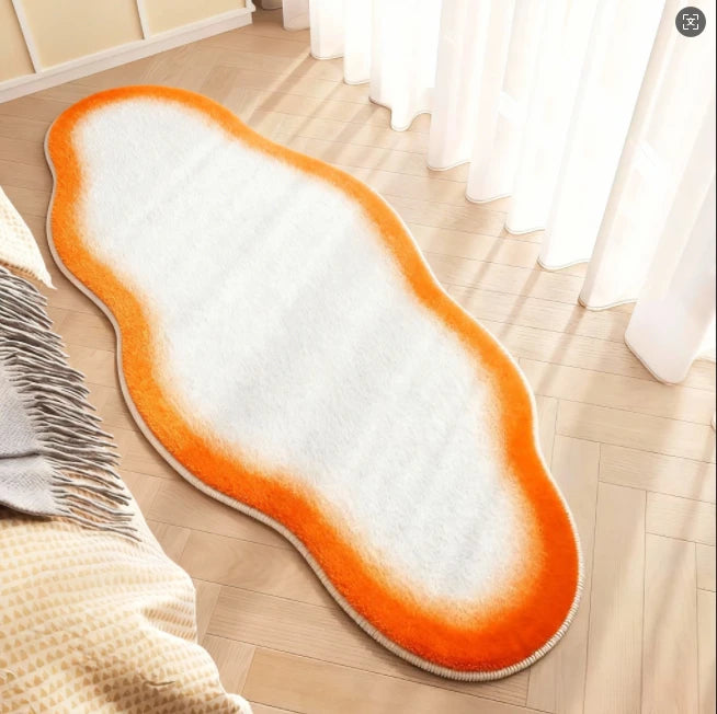 Irregular Shape Rugs for Bedroom Thick Plush Living Room Decoration Cloud Carpet
