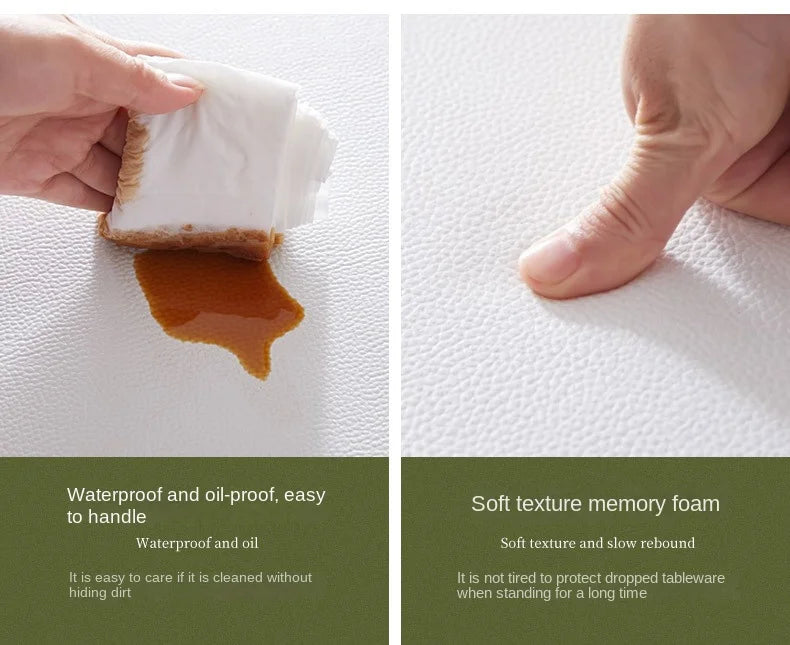 American Kitchen Rug Home Pvc Leather Floor Mat