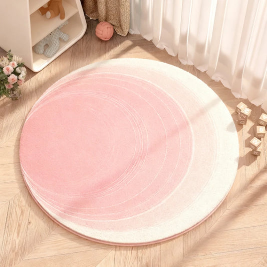 Gradient Color Bedroom Decor Round Carpet