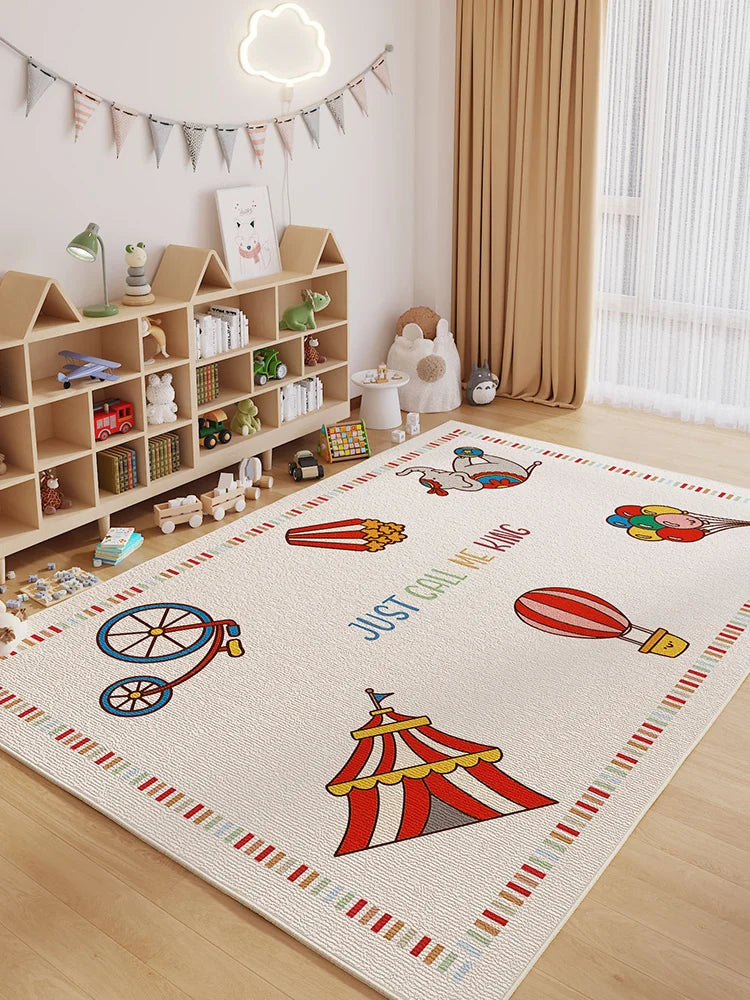 Cartoon Style Carpets Large Area Bedroom Decor Soft Carpet