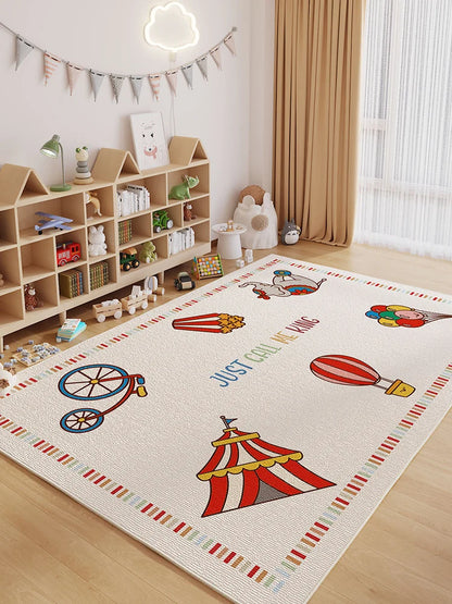 Cartoon Style Carpets Large Area Bedroom Decor Soft Carpet