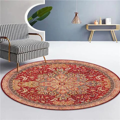 Moroccan Style Living Room Decoration Round Carpet