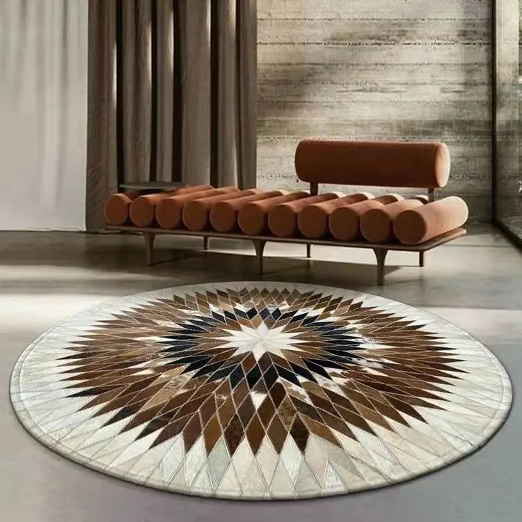 American Retro Round Living Room Carpet