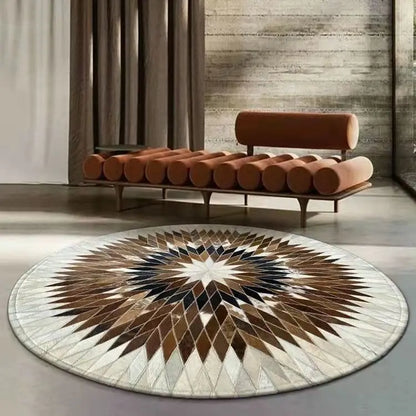 American Retro Round Living Room Carpet