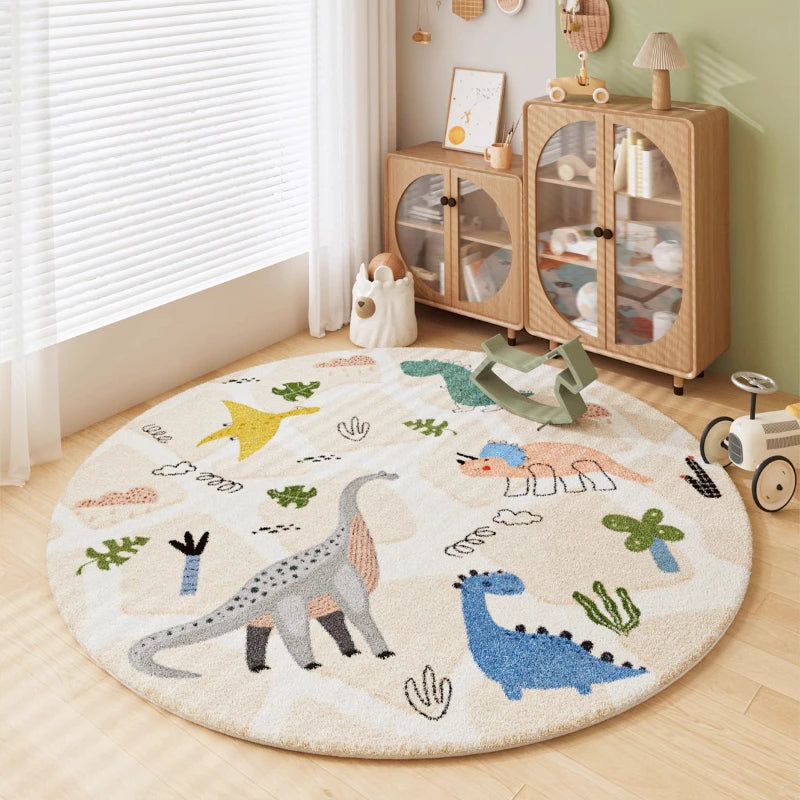 Cartoon Style Carpets Home Fluffy Soft Rug Animal Pattern