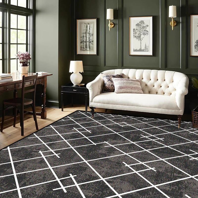 Nordic Abstract Stripe Living Room Carpet