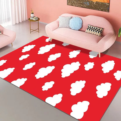 Blue Sky White Clouds Home Carpet Soft Cloud Carpets