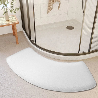 Thickened Absorbent Curved Bathroom Mat
