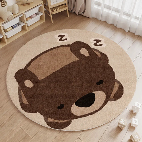 Animal Patterns Carpets for Living Room Fluffy Soft Bedroom Decor Carpet