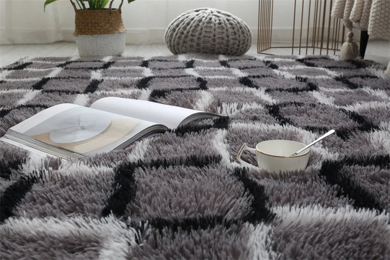Pebble Non-Slip Flannel Rug