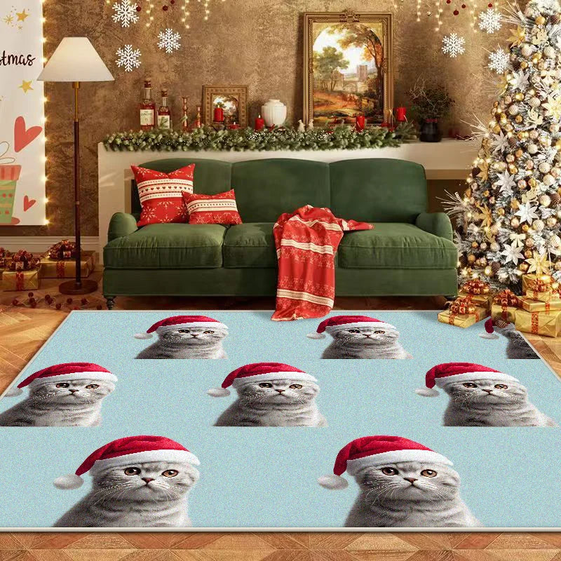 Christmas Style Carpet Living Room High-end Tea Table Rug