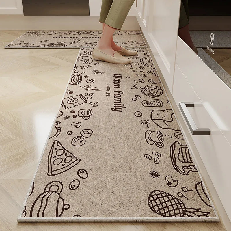 1/2PC Cartoon Easy To Manage Kitchen Floor Mat
