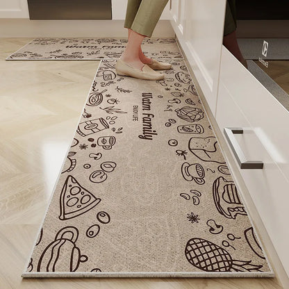 1/2PC Cartoon Easy To Manage Kitchen Floor Mat