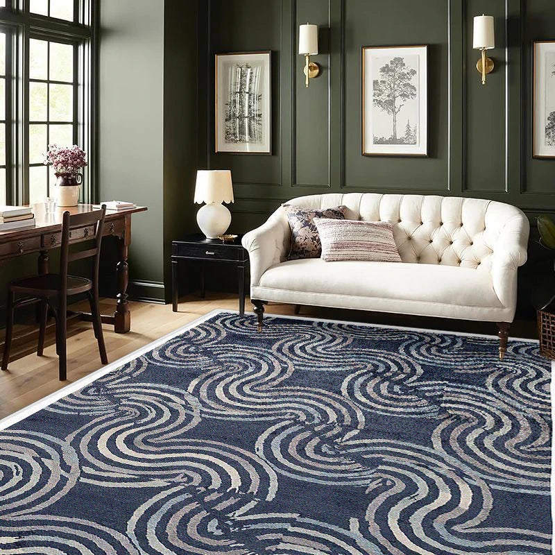 Nordic Abstract Stripe Living Room Carpet
