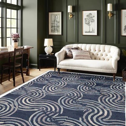 Nordic Abstract Stripe Living Room Carpet