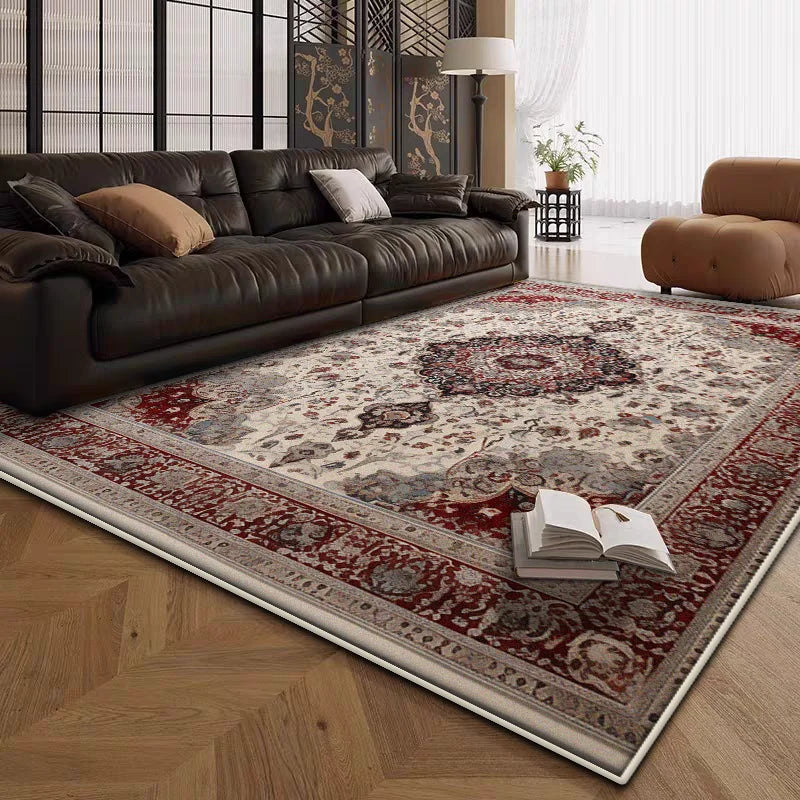 Boho Live Room Rug Antiskid Retro Decoration Home Carpet