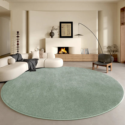Minimalist Style Bedroom Decor Round Carpet