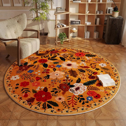 Flower Pattern Rugs For Bedroom Home Fluffy Soft Rug