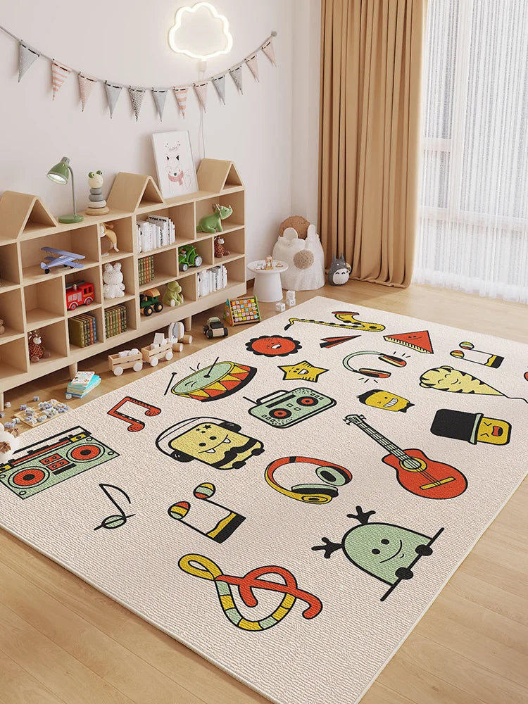 Cartoon Style Carpets Large Area Bedroom Decor Soft Carpet