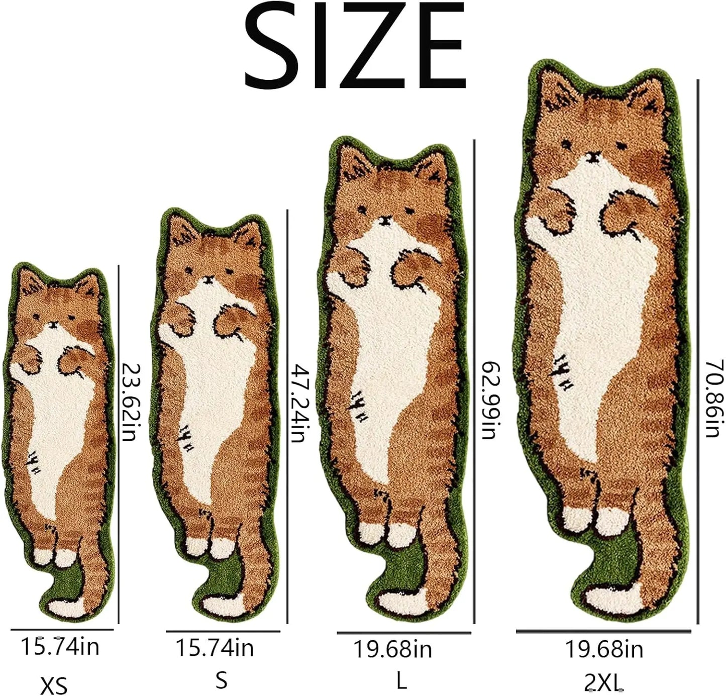 Cartoon Cat Patterned Carpet Home Decor