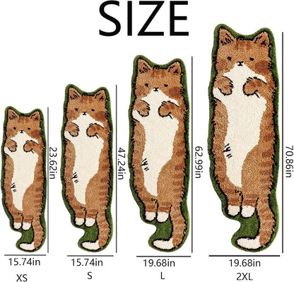 Cartoon Cat Patterned Carpet Home Decor
