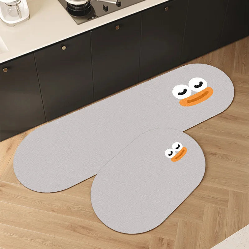 1/2PCS Cartoon Diatom Mud Mat
