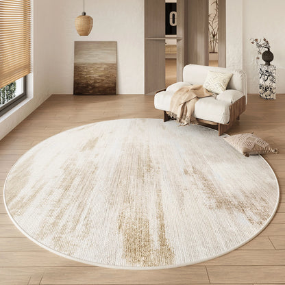 Cream Style Living Room Decoration Round Carpet