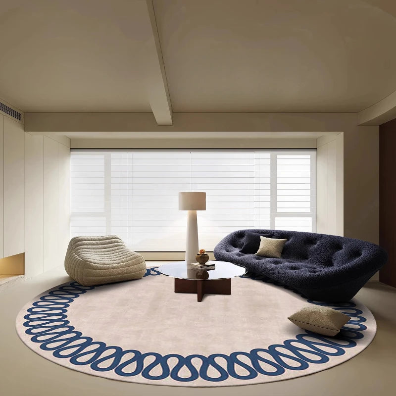 Modern Style Living Room Decoration Round Carpet