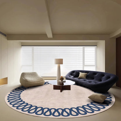 Modern Style Living Room Decoration Round Carpet