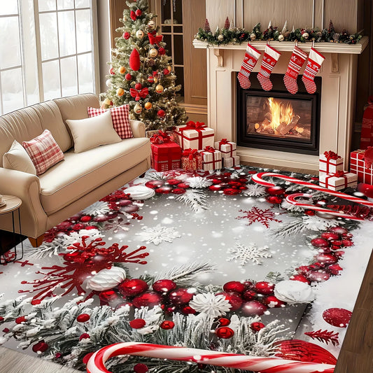 Christmas Rug Festive Carpet For Live Room Large Area Rug