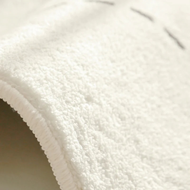 Cream Style Carpets Irregular Shapes Bedroom Decor Soft Carpet